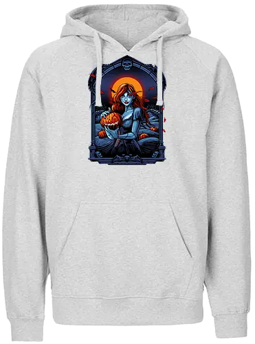 Autumn Wind - pumpkin, trick or treat, horror, girl, halloween, samhain - Fairtrade Hoodie