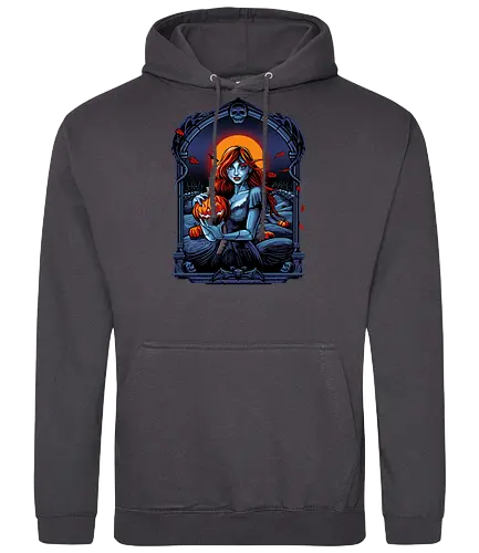 Autumn Wind - pumpkin, trick or treat, horror, girl, halloween, samhain - Standard Hoodie