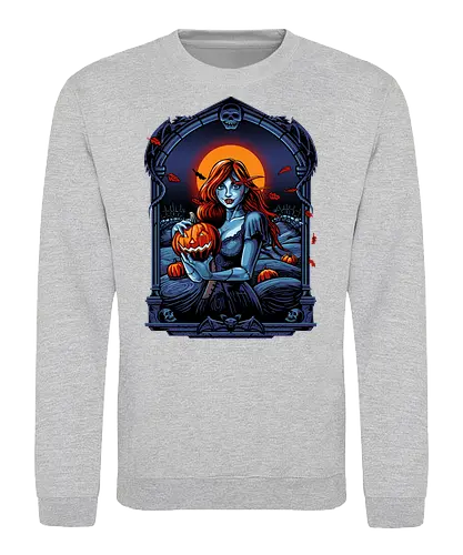 Autumn Wind - pumpkin, trick or treat, horror, girl, halloween, samhain - Sweatshirt
