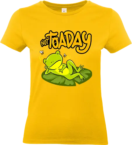 not toaday  - toad, frog, bored, cool, animal, reptile, fun, cute - Standard T-Shirt (Women)
