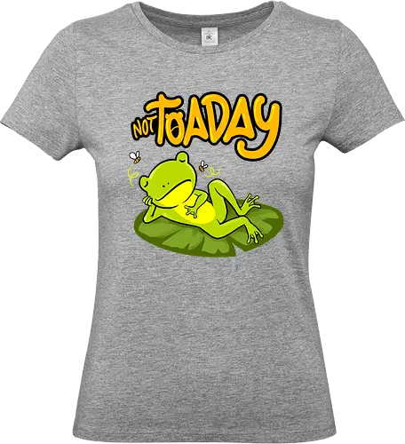 not toaday  - toad, frog, bored, cool, animal, reptile, fun, cute - Standard T-Shirt (Women)