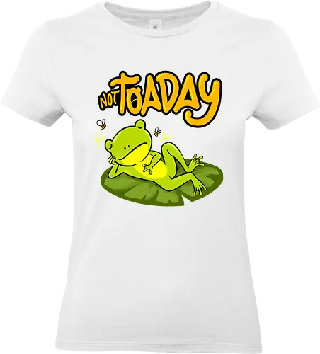 not toaday  - toad, frog, bored, cool, animal, reptile, fun, cute - Standard T-Shirt (Women)