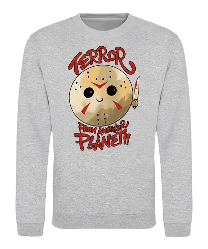 cute terror - horror, halloween, cool, cute, fun, funny, planet, galaxy - Sweatshirt