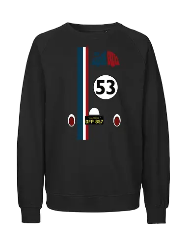 Beetle Herbie Art - Beetle, Car, Auto, Love Bug - Fairtrade Sweatshirt