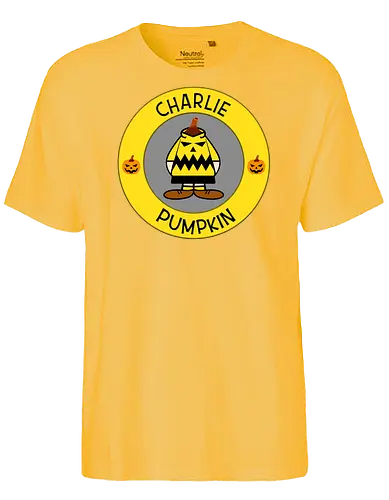 Charlie Pumpkin - Cartoon, Pumpkin, Kürbis - Fairtrade T-Shirt