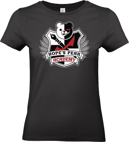 Academy Crest - anime, manga, despair, bear, monobear, video game, gamer, gaming, killing harmony - Standard T-Shirt (Women)