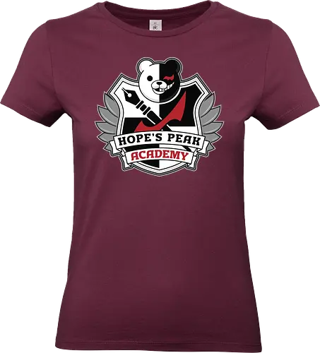 Academy Crest - anime, manga, despair, bear, monobear, video game, gamer, gaming, killing harmony - Standard T-Shirt (Women)
