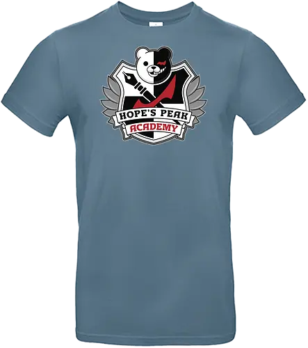 Academy Crest - anime, manga, despair, bear, monobear, video game, gamer, gaming, killing harmony - Standard T-Shirt