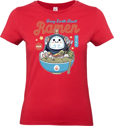 The Earth Giant Ramen - game, gaming, gamer, video games, giant, village, ocean, farming, simulator, indie, cute, harvest - Standard T-Shirt (Women)