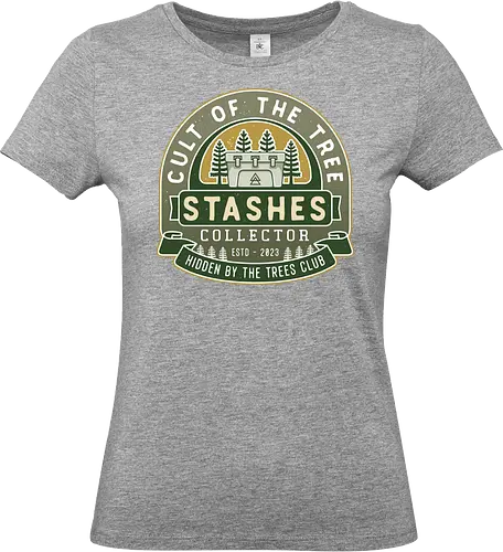 Cult Stashes Collector Crest - alan, video game, video games, gaming, gamer, control, american nightmare, night springs, deer fest, oh deer diner, coffee thermos, bright, falls - Standard T-Shirt (Women)