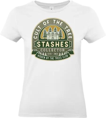 Cult Stashes Collector Crest - alan, video game, video games, gaming, gamer, control, american nightmare, night springs, deer fest, oh deer diner, coffee thermos, bright, falls - Standard T-Shirt (Women)
