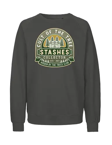 Cult Stashes Collector Crest - alan, video game, video games, gaming, gamer, control, american nightmare, night springs, deer fest, oh deer diner, coffee thermos, bright, falls - Fairtrade Sweatshirt