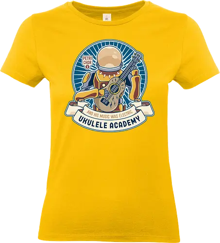 Space Ancient Ukulele Academy - ukulele, monsters, space, providence, indie game, gaming, video games, gamer, roguelike - Standard T-Shirt (Women)