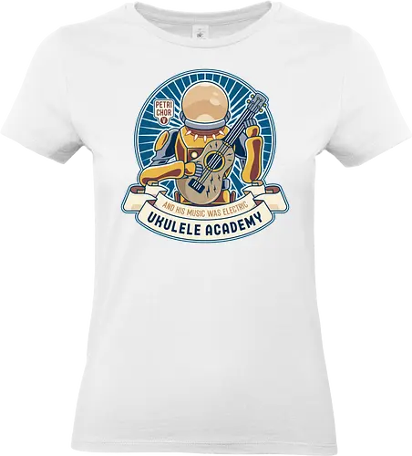 Space Ancient Ukulele Academy - ukulele, monsters, space, providence, indie game, gaming, video games, gamer, roguelike - Standard T-Shirt (Women)