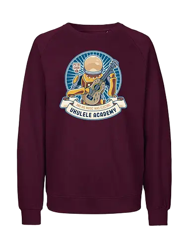 Space Ancient Ukulele Academy - ukulele, monsters, space, providence, indie game, gaming, video games, gamer, roguelike - Fairtrade Sweatshirt