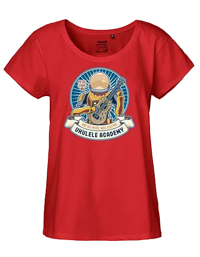 Space Ancient Ukulele Academy - ukulele, monsters, space, providence, indie game, gaming, video games, gamer, roguelike - Fairtrade Girl Shirt
