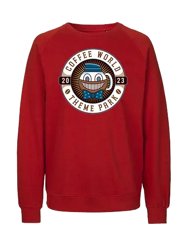 Watery Coffee World Emblem - alan, video game, video games, gaming, gamer, control, american nightmare, deer fest, oh deer diner, coffee thermos, cauldron, lake, night, springs - Fairtrade Sweatshirt