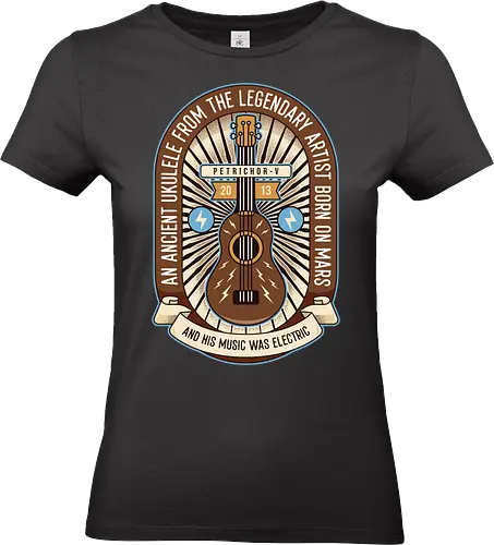 Space Ancient Ukulele - ukulele, monsters, space, providence, indie game, gaming, video games, gamer, roguelike, roguelite - Standard T-Shirt (Women)