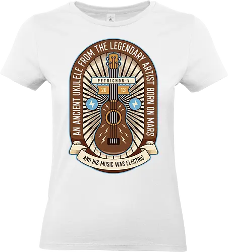 Space Ancient Ukulele - ukulele, monsters, space, providence, indie game, gaming, video games, gamer, roguelike, roguelite - Standard T-Shirt (Women)