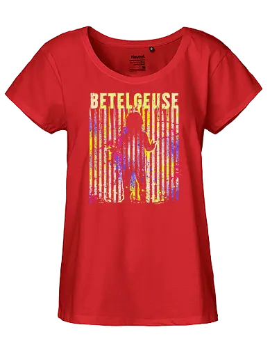 Betelgeuse - Demon, halloween, spooky, betelgeuse, stripes, colourful, stripes, Keaton - Fairtrade Girl Shirt