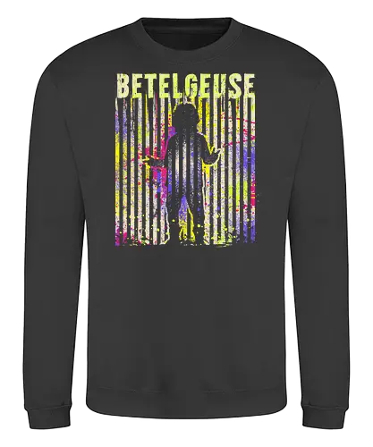 Betelgeuse - Demon, halloween, spooky, betelgeuse, stripes, colourful, stripes, Keaton - Sweatshirt