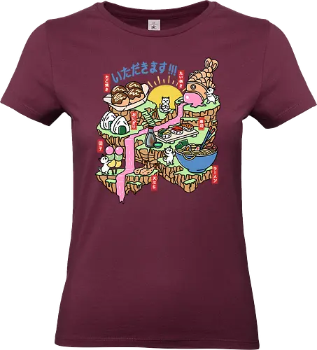 Itadakimasu  - itadakimasu, japanese food, ramen, noodles, taiyaki, takoyaki, onigiri, tempura, sushi, cats, funny - Standard T-Shirt (Women)