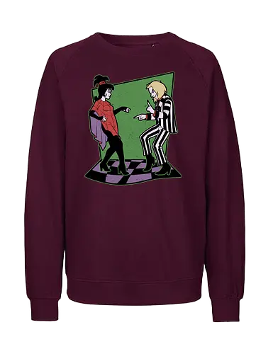 Beetle and Girl Dance - Dance, Music, Tv Show, Movie, Ghost, Stories, Creepy, Spooky, Spooky Season, Summoning, Summon, Summoned, Demon, Demons, Classic Horror, Cult Classic, Classic, Vintage, Retro, Retro Vintage, Exorcism, Exorcist - Fairtrade Sweatshirt