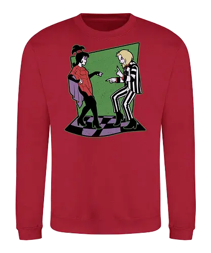 Beetle and Girl Dance - Dance, Music, Tv Show, Movie, Ghost, Stories, Creepy, Spooky, Spooky Season, Summoning, Summon, Summoned, Demon, Demons, Classic Horror, Cult Classic, Classic, Vintage, Retro, Retro Vintage, Exorcism, Exorcist - Sweatshirt