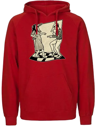 Ghost Couple Dance - Dance, Music, Tv Show, Movie, Ghost, Stories, Creepy, Spooky, Spooky Season, Summoning, Summon, Summoned, Demon, Demons, Classic Horror, Cult Classic, Classic, Vintage, Retro, Retro Vintage, Exorcism, Exorcist - Fairtrade Hoodie