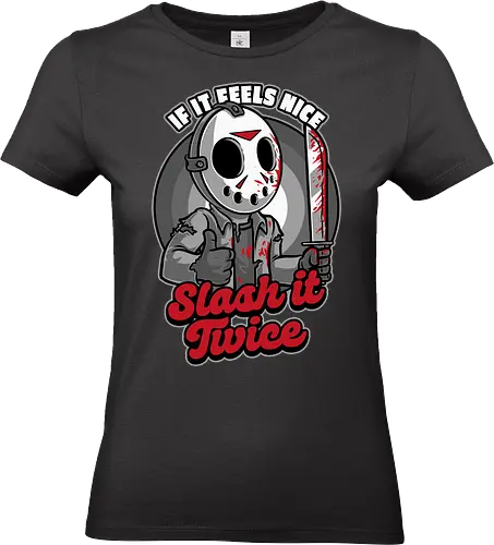 Feels Nice Horror - horror, movie, genre, movies, slasher, classic, classic horror, fun, funny, cult classic, serial killer, cartoon, spooky, scary, creepy, hockey, ice hockey, Friday - Standard T-Shirt (Women)