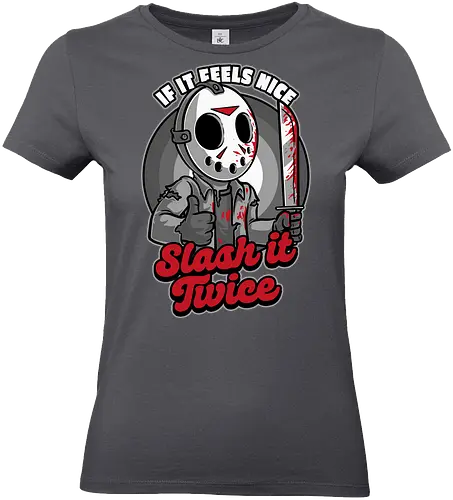 Feels Nice Horror - horror, movie, genre, movies, slasher, classic, classic horror, fun, funny, cult classic, serial killer, cartoon, spooky, scary, creepy, hockey, ice hockey, Friday - Standard T-Shirt (Women)