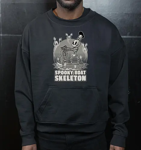 Spooky Boat Skeleton