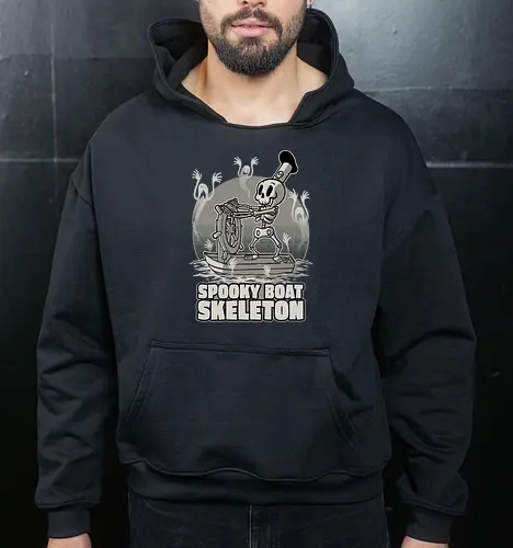 Spooky Boat Skeleton