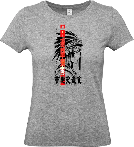 Indisches Kanji-Stammessymbol - Japan, Mädchen, indisch, lm2kone, cool, neueste, Popart, Pop Art, japanisch, amerikanisch, futuristisch, Kanji, Frau, ästhetisch, Sonnenuntergang, großartig - Standard T-Shirt (Women)