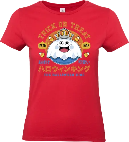 King of Slime Halloween - Quest, slime, monsters, golem, game, gaming, gamer, video games, rpg, jrpg, kawaii, dragon, halloween, pumpkin - Standard T-Shirt (Women)