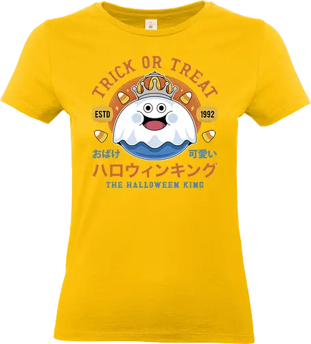 King of Slime Halloween - Quest, slime, monsters, golem, game, gaming, gamer, video games, rpg, jrpg, kawaii, dragon, halloween, pumpkin - Standard T-Shirt (Women)
