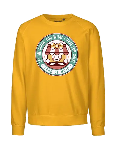 Marina Story Book Shopkeeper - thrash, storybook, honey badger, indie game, video game, gamer, gaming, adventure, magic - Fairtrade Sweatshirt