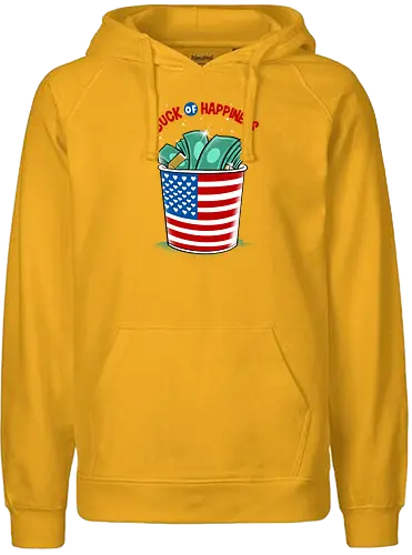buck of happiness - money, font, graffiti, cool, love, politics, happy, american - Fairtrade Hoodie