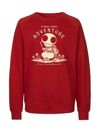 Mushroom Adventure - mushroom kingdom, videogame, classic videogame, mushroom toad, adventurer, mario, gamer, retro gamer, kingdom - Fairtrade Sweatshirt