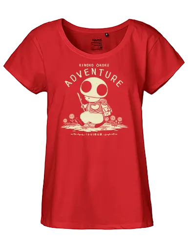 Mushroom Adventure - mushroom kingdom, videogame, classic videogame, mushroom toad, adventurer, mario, gamer, retro gamer, kingdom - Fairtrade Girl Shirt