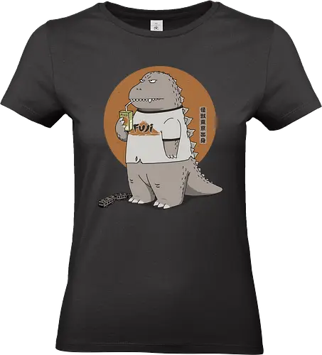 Kaiju from Japan - chibi kaiju, cute kaiju, classic kaiju, Kaiju, tokyo japan, mt. fuji, kaiju, japan kaiju, chibi godzilla, 1954 gojira, fuji japan, famous in japan, japanese monster - Standard T-Shirt (Women)