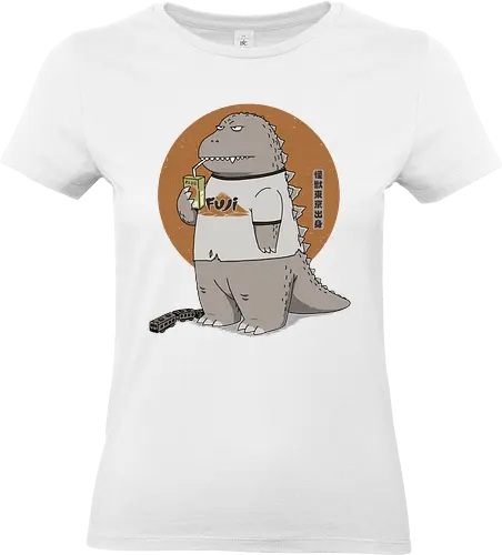 Kaiju from Japan - chibi kaiju, cute kaiju, classic kaiju, Kaiju, tokyo japan, mt. fuji, kaiju, japan kaiju, chibi godzilla, 1954 gojira, fuji japan, famous in japan, japanese monster - Standard T-Shirt (Women)