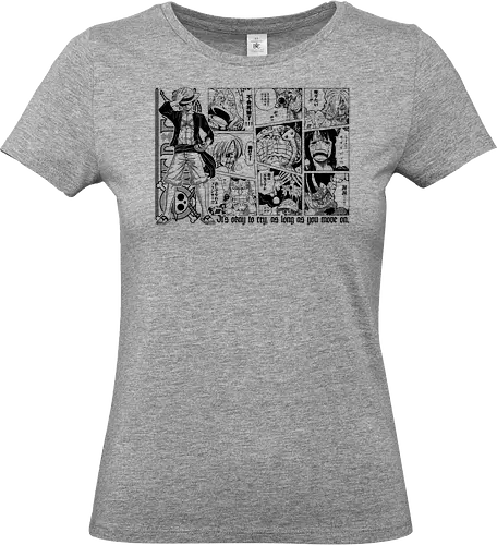 Anime Pirate - pirates, anime quote, inspirational, quote, pirate hunter, kuroashi, yonko, chopper, cat buglar, sunny go, going merry, anime, manga, otaku, weeb, jolly roger, comic art, manga drawing, anime artwork - Standard T-Shirt (Women)