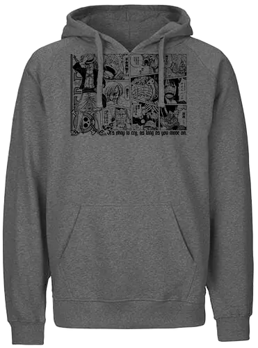 Anime Pirate - pirates, anime quote, inspirational, quote, pirate hunter, kuroashi, yonko, chopper, cat buglar, sunny go, going merry, anime, manga, otaku, weeb, jolly roger, comic art, manga drawing, anime artwork - Fairtrade Hoodie
