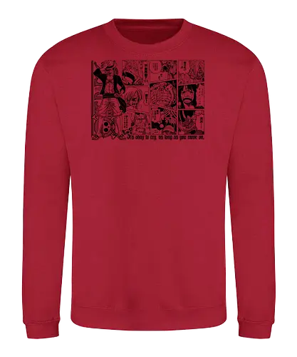 Anime Pirate - pirates, anime quote, inspirational, quote, pirate hunter, kuroashi, yonko, chopper, cat buglar, sunny go, going merry, anime, manga, otaku, weeb, jolly roger, comic art, manga drawing, anime artwork - Sweatshirt