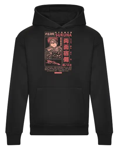 The King of Curses - cursed king, cursed finger, anime, senpai, dark fantasy, goth, manga, shonen, japanese, kanji, jujutsu, streetwear, otaku, weeb, hypebeast - Heavyweight Hoodie