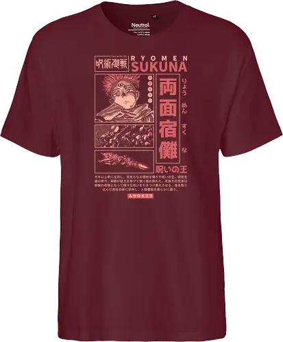 The King of Curses - cursed king, cursed finger, anime, senpai, dark fantasy, goth, manga, shonen, japanese, kanji, jujutsu, streetwear, otaku, weeb, hypebeast - Fairtrade T-Shirt
