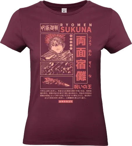 The King of Curses - cursed king, cursed finger, anime, senpai, dark fantasy, goth, manga, shonen, japanese, kanji, jujutsu, streetwear, otaku, weeb, hypebeast - Standard T-Shirt (Women)