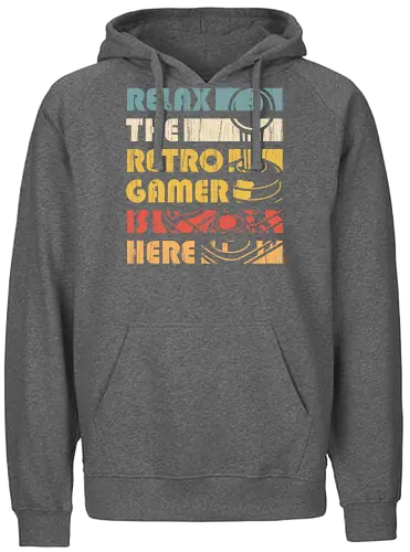The Retro Gamer is here - demonigote, retro, vintage, gamer, pop - Fairtrade Hoodie