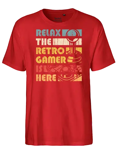 The Retro Gamer is here - demonigote, retro, vintage, gamer, pop - Fairtrade T-Shirt